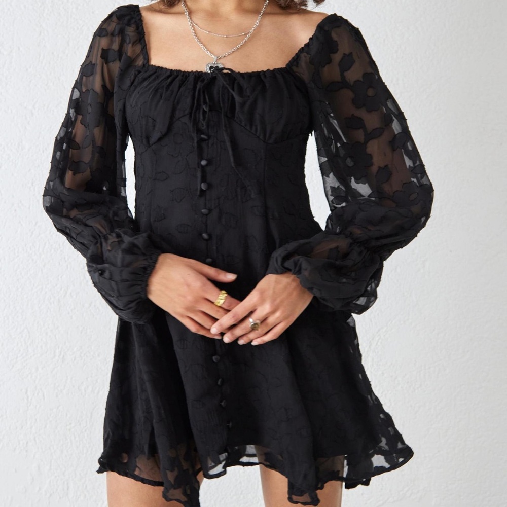 Urban outfitters black lace dress